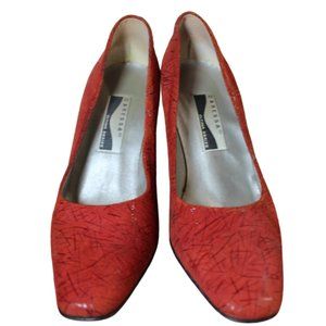 Caressa Women’s Red Suede Pumps Ultima Series 8.5 M